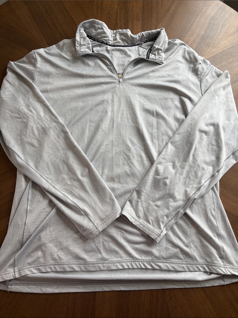 Tommy Bahama Light Gray IslandZone Pullover